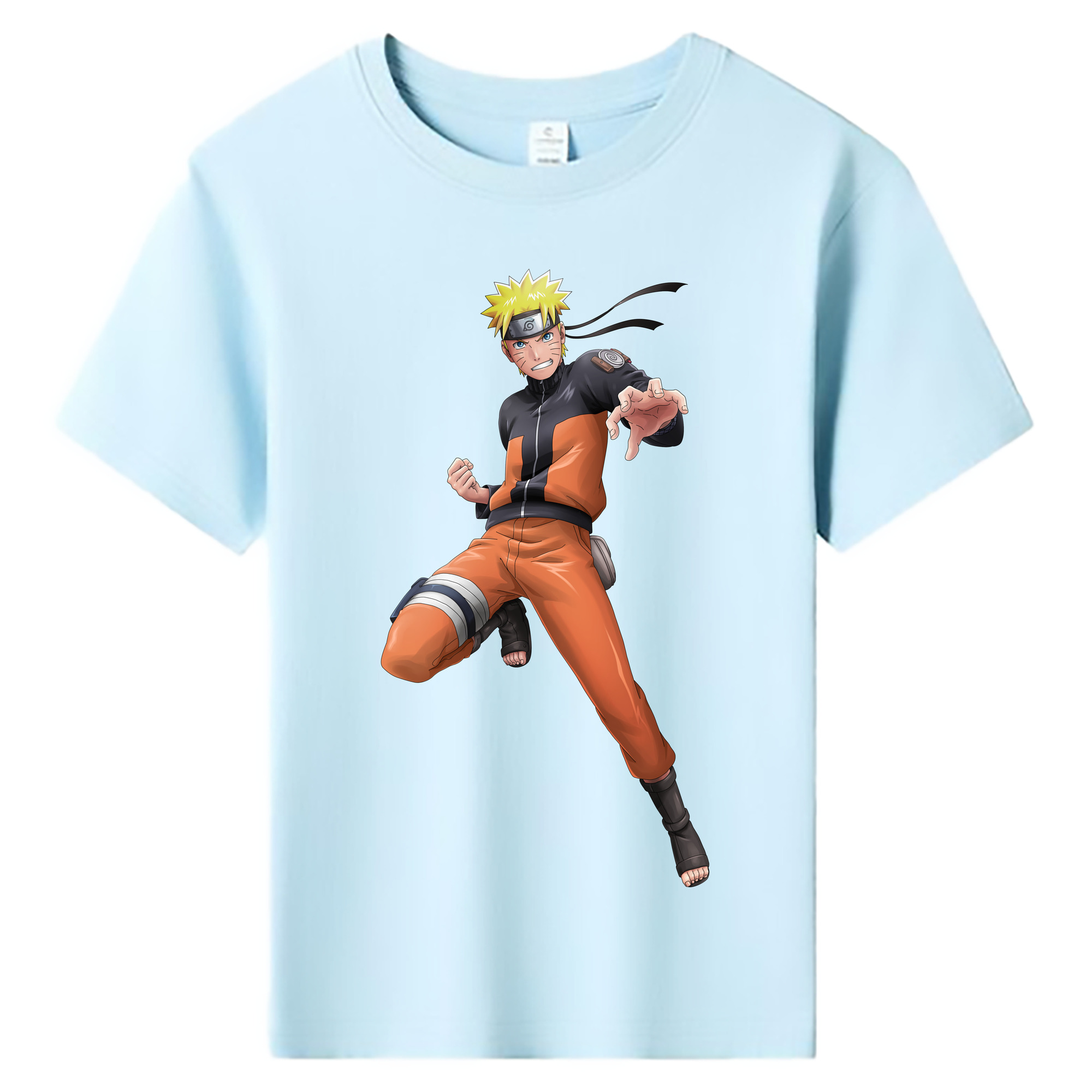 （画像用） NARUTO -ナルト- うずまき ナルト Uzumaki Naruto 綿100％キッズTシャツ（フロントプリント）